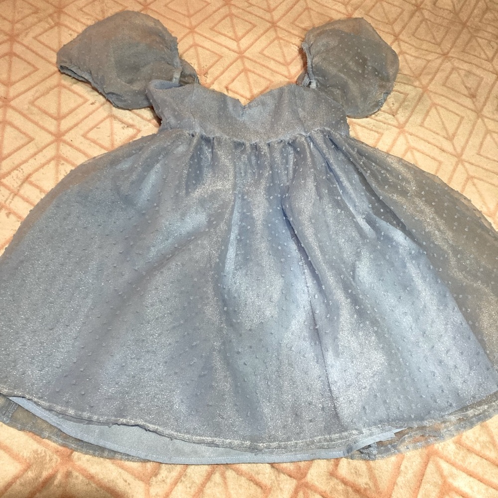 Sugar thrillz blue puff dress